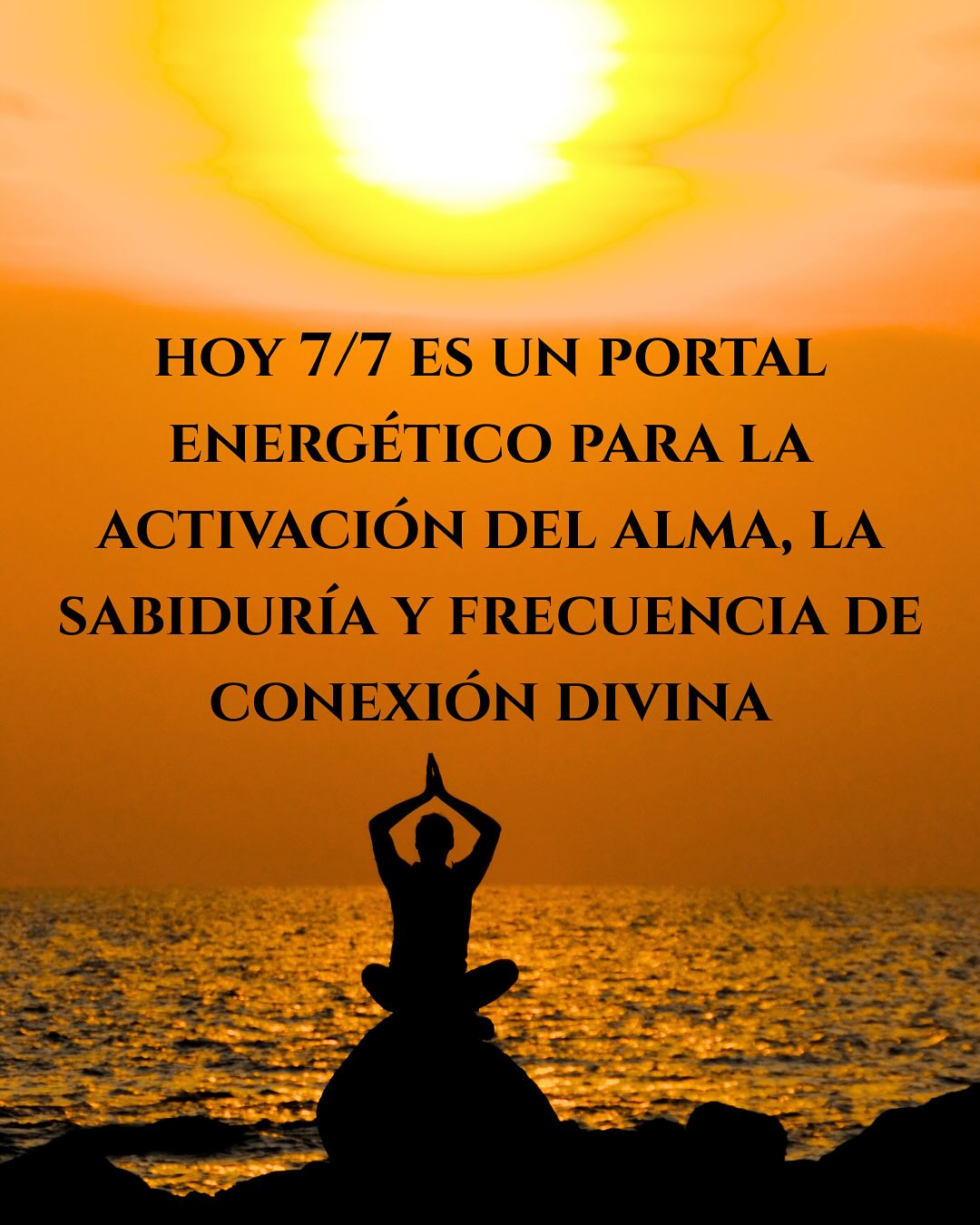 Hoy 7/7 es un portal energético muy potente vinculado a la activación del alma, la sabiduría interna, el número sagrado 7 (el místico, el alquímico), y también a frecuencias de conexión divina. Es un día perfecto para, realizar rituales, activar memorias del alma… Si quieres una meditación y más información sobre el portal. Lo encuentras en mi blog que está en mi bio#portal77 #alquimiadelalma #meditación #mindfulness #vibraalto #espiritualidad #terapiaholistíca #energia #soul