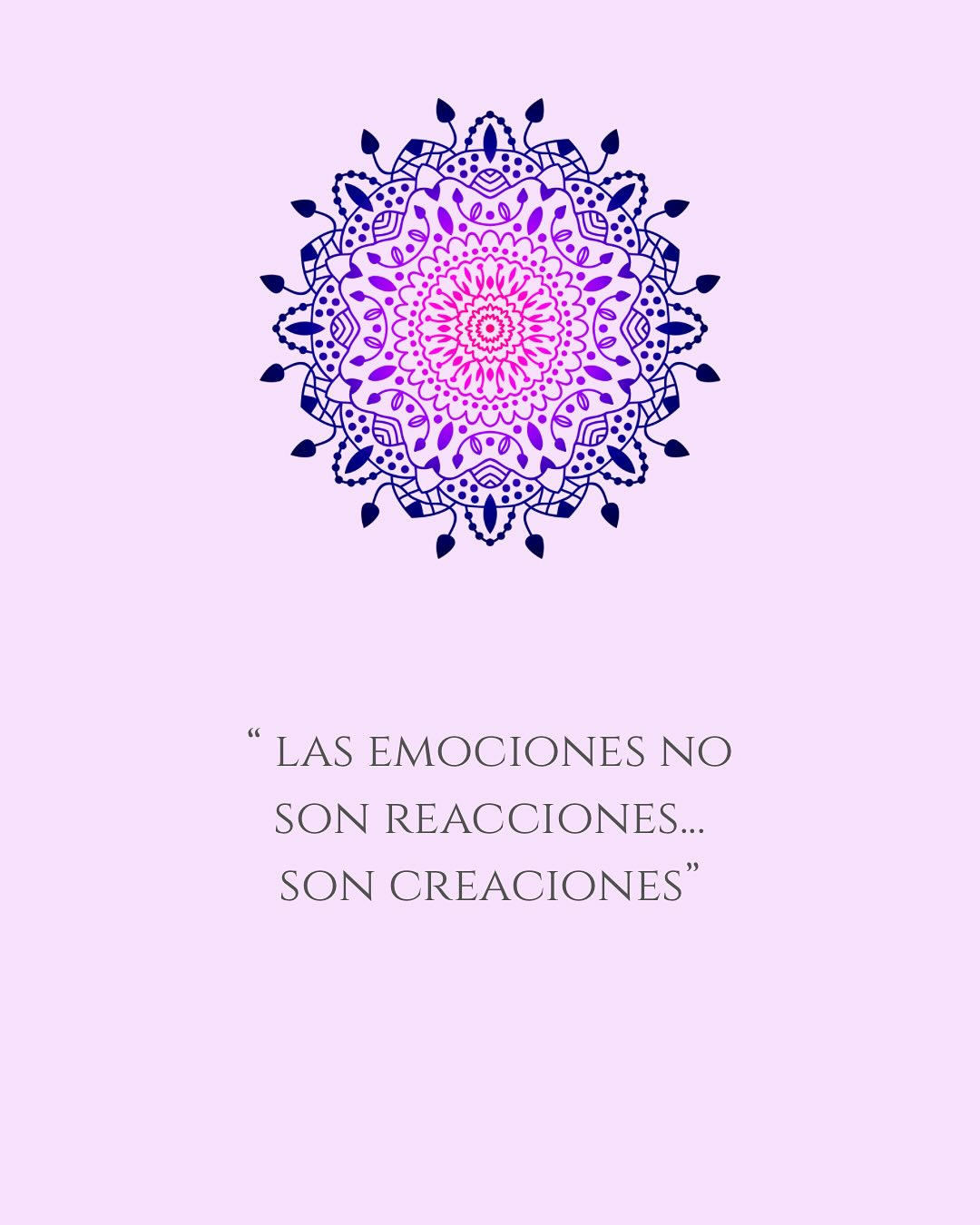 Las emociones no son reacciones, son creaciones A veces pensamos que lo que sentimos es consecuencia directa de lo que sucede afuera…pero en realidad, nuestra verdadera libertad está en reconocer que las emociones nacen dentro de nosotros. Tomar responsabilidad no es cargar con culpa,es recordar que tenemos el poder de elegir cómo responder.Y cuando lo hacemos, dejamos de ser víctimas de las circunstancias para convertirnos en creadores de equilibrio, paz interior y amor propio. La paz no se alcanza de un día para otro… es un proceso de paciencia, de consciencia, de volver a ti una y otra vez.Y cuando logras habitarla, tu vibración se expande y transforma también a tu entorno Hoy pregúntate:¿Qué elijo crear dentro de mí para vivir en paz?🪷 Frase canalizada para ti:“La libertad interior no se busca afuera, nace en el instante en que eliges responder desde el amor.”🔆Si resuena contigo, cuéntame en los comentarios:¿Desde dónde eliges responder hoy?#AlquimiaDelAlma #PsicologíaHolística #TerapiaHolística #SanarElAlma #EquilibrioInterior #PazInterior #EnergíaFemenina #ConcienciaPlena #ElevarLaVibración #SanaciónHolística #Autoconocimiento #VivirEnElPresente #emotions #healingenergy #soul #aquíyahora